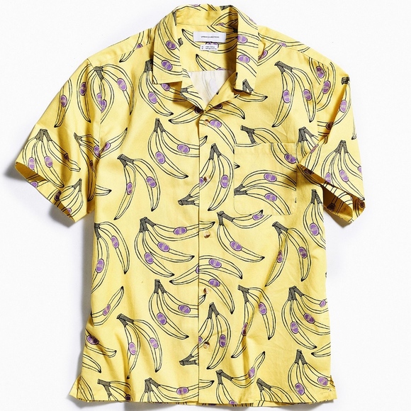 Banana button down Clearance